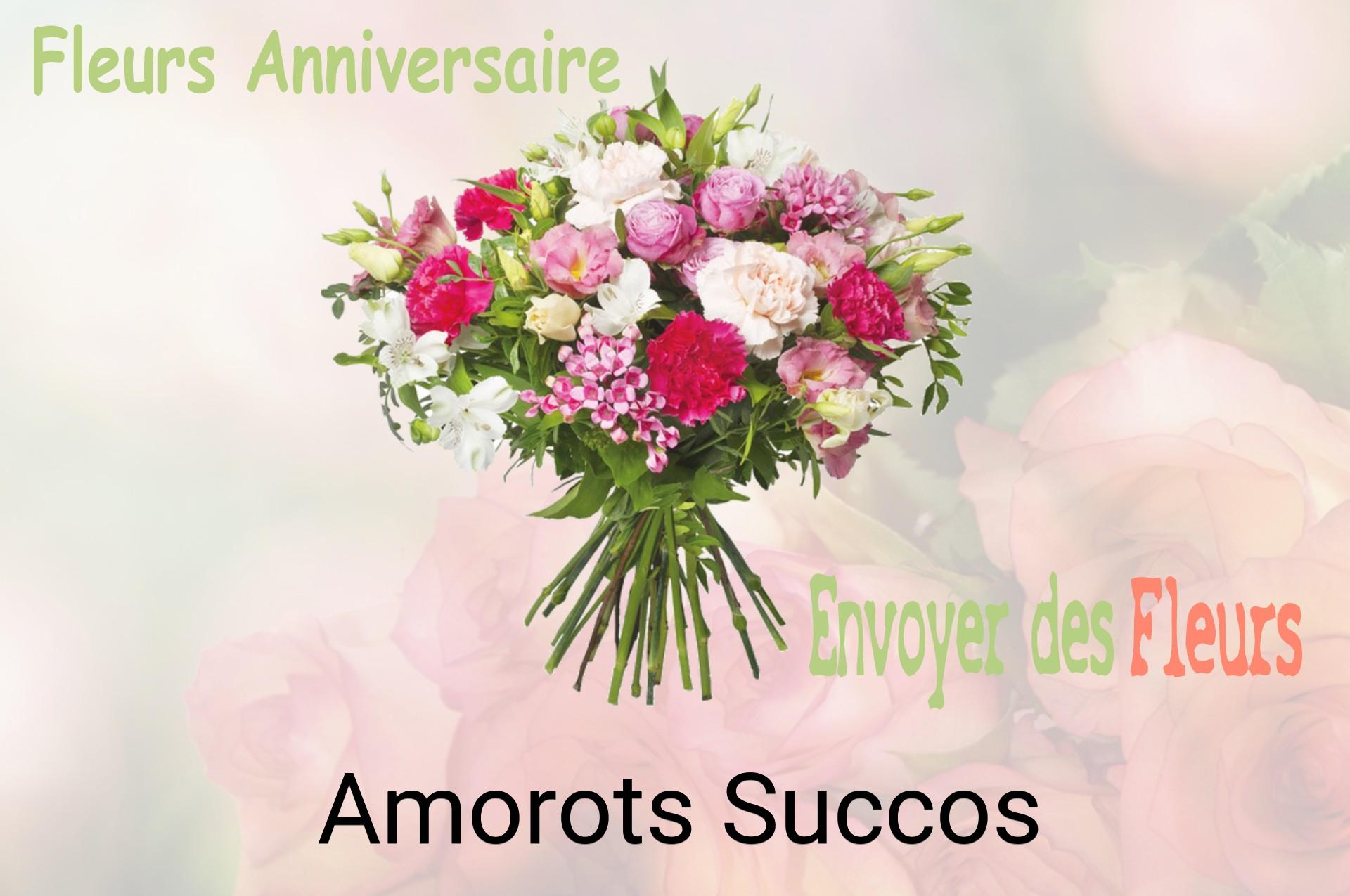 Bouquet de fleurs d’anniversaire livré à Amorots-Succos